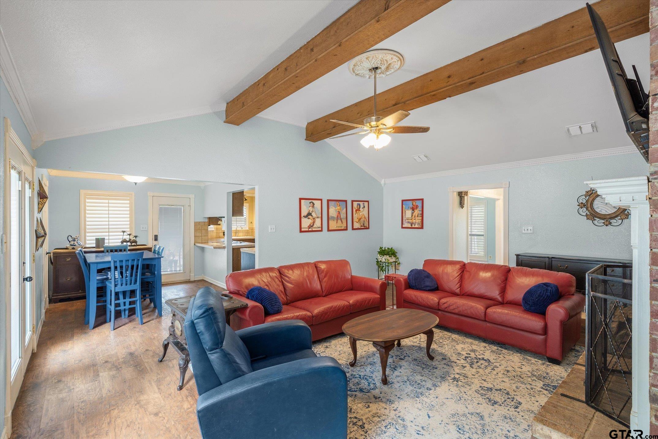 1936 Silver Maple Road Big Sandy, TX 75755 - Photo 13 of 48 a living room with furniture a rug and a window