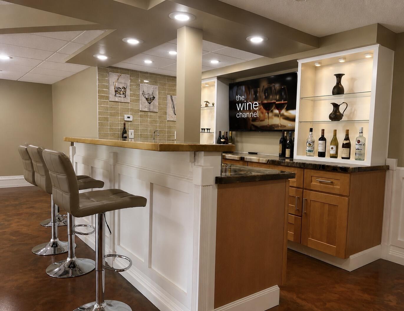 2612 Amsterdam Road Villa Hills, KY 41017 - Photo 36 of 52 FULL CUSTOM WET BAR- FINISHED WALK-OUT BASEMENT