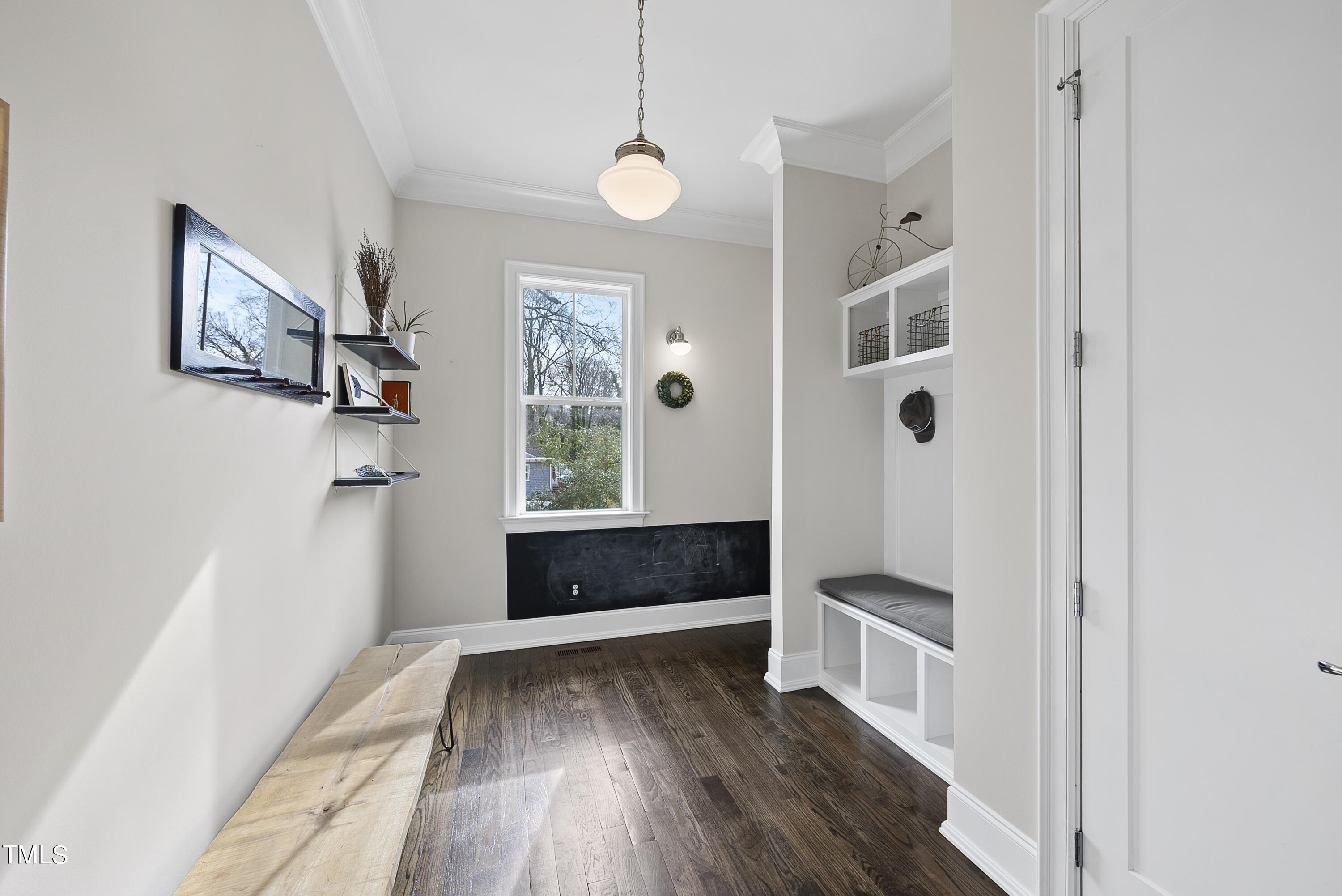 512 Mial Street Raleigh, NC 27608 - Photo 12 of 32 a view of entryway with wooden floor