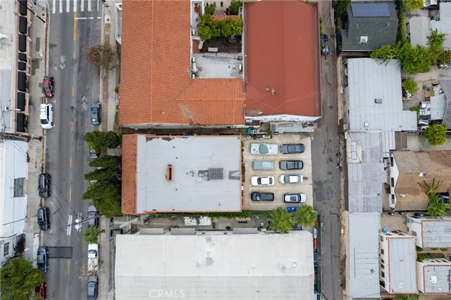 an aerial view of a city
