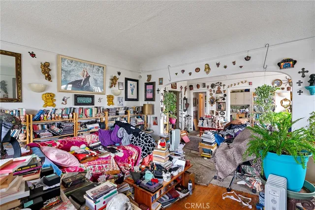 a view of a kitchen with appliances and cabinets