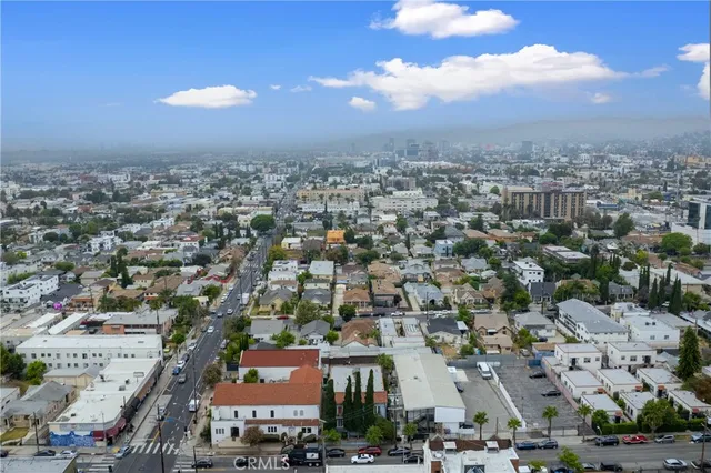 an aerial view of city