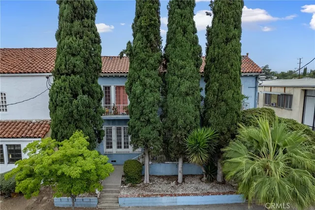 an aerial view of a city