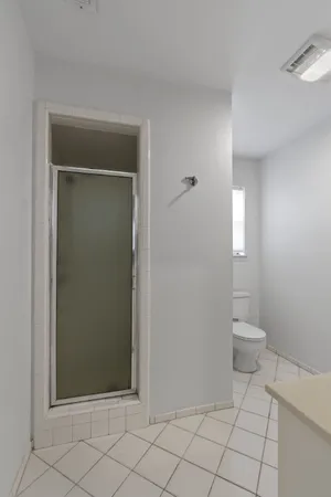a bathroom with a toilet