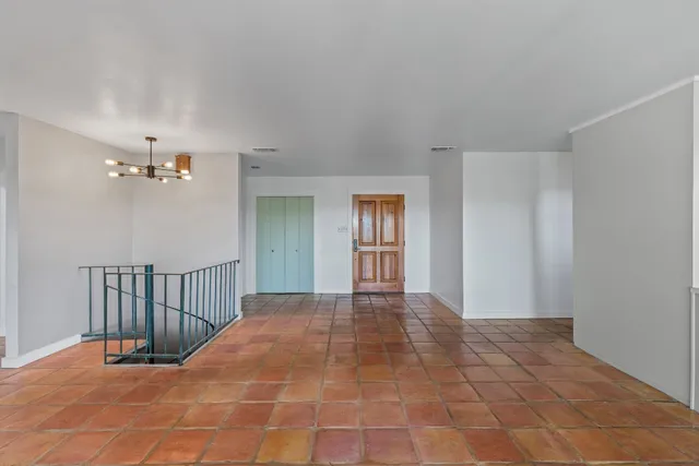 a view of a room with a natural light