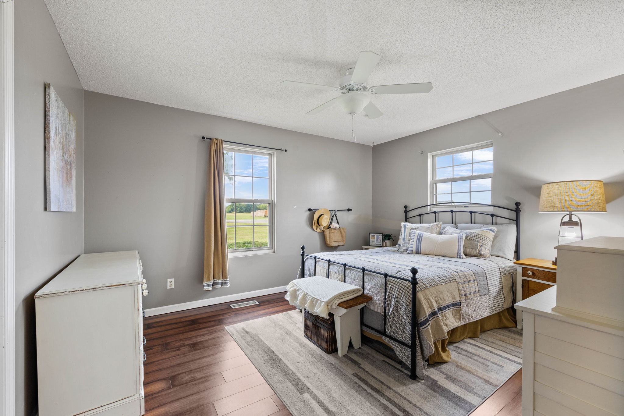 1146 Longview Road Unionville, TN 37180 - Photo 30 of 55 a bedroom with a bed and wooden floor