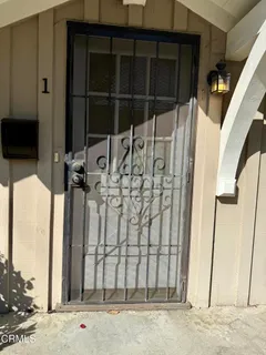 a view of a door