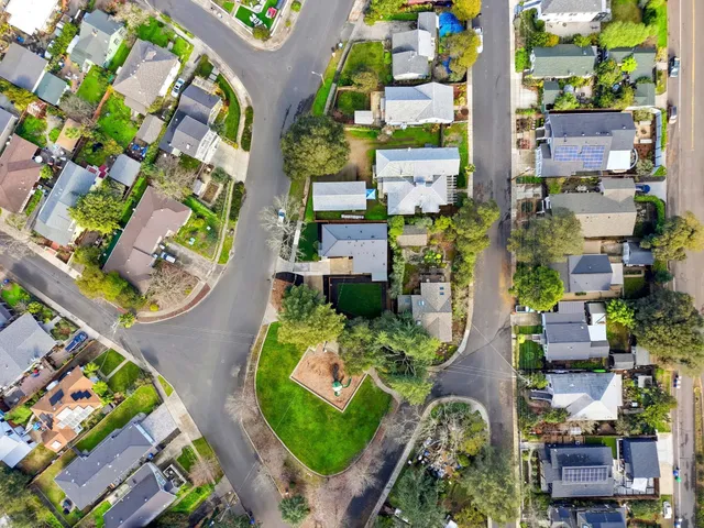 aerial view of multiple house