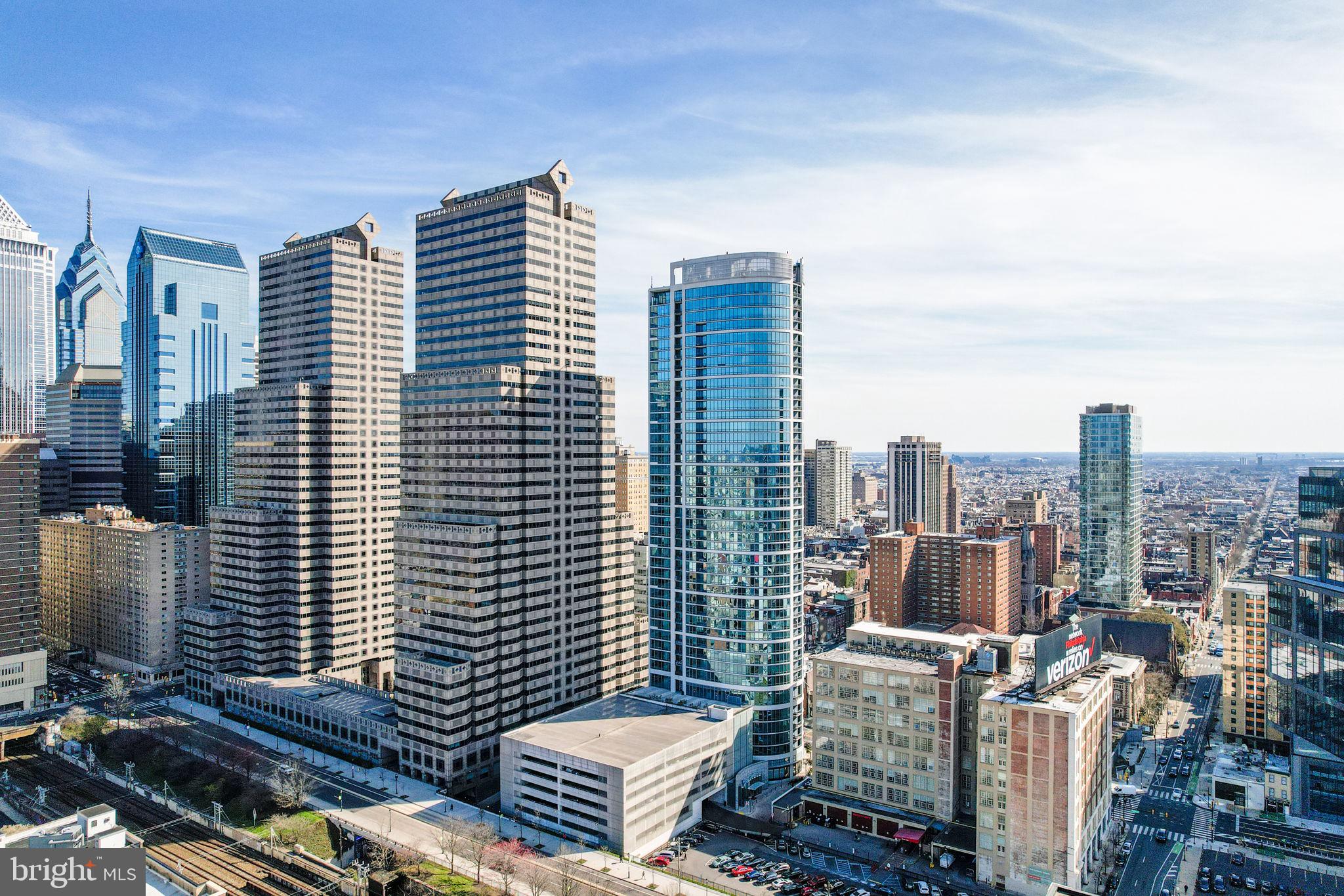 2101 Market Street, Unit 2007 Philadelphia, PA 19103 - Photo 40 of 45 a view of city with tall buildings