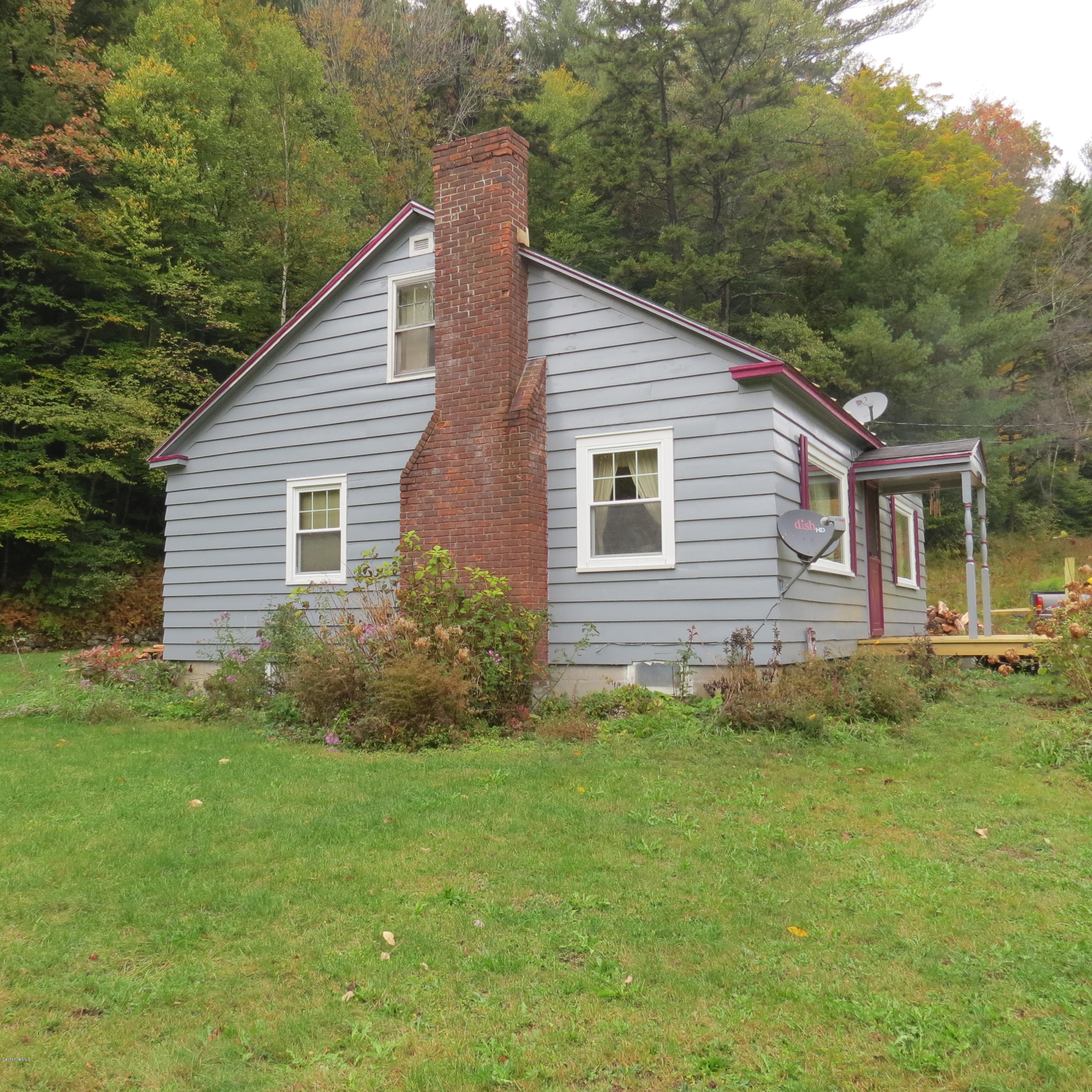 4733 Main Road Stamford, VT 05352 - Photo 28 of 39 a view of a backyard with plants and large tree