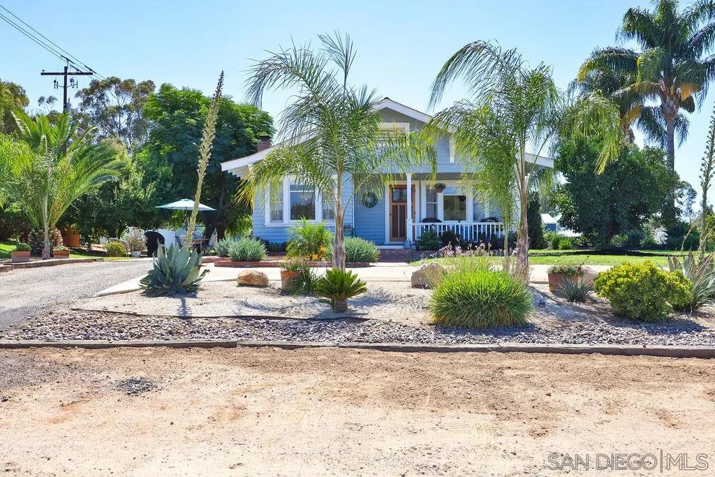 1305 Ashley Road Ramona, CA 92065 - Photo 65 of 72 a front view of a house with garden and patio