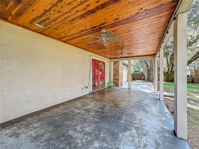 a view of outdoor space and porch