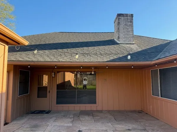 a backyard of a house