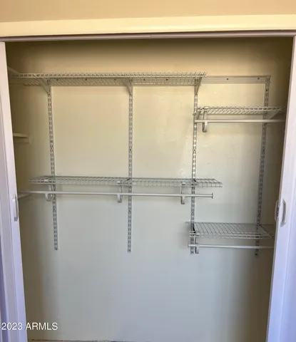 a view of wooden door