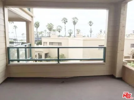 a living room with a large window