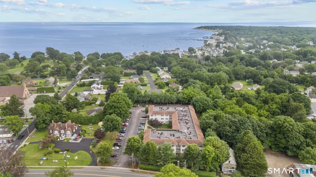 an aerial view of a city