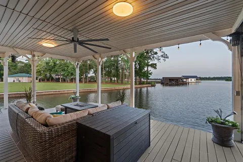 a view of a couches on the roof deck