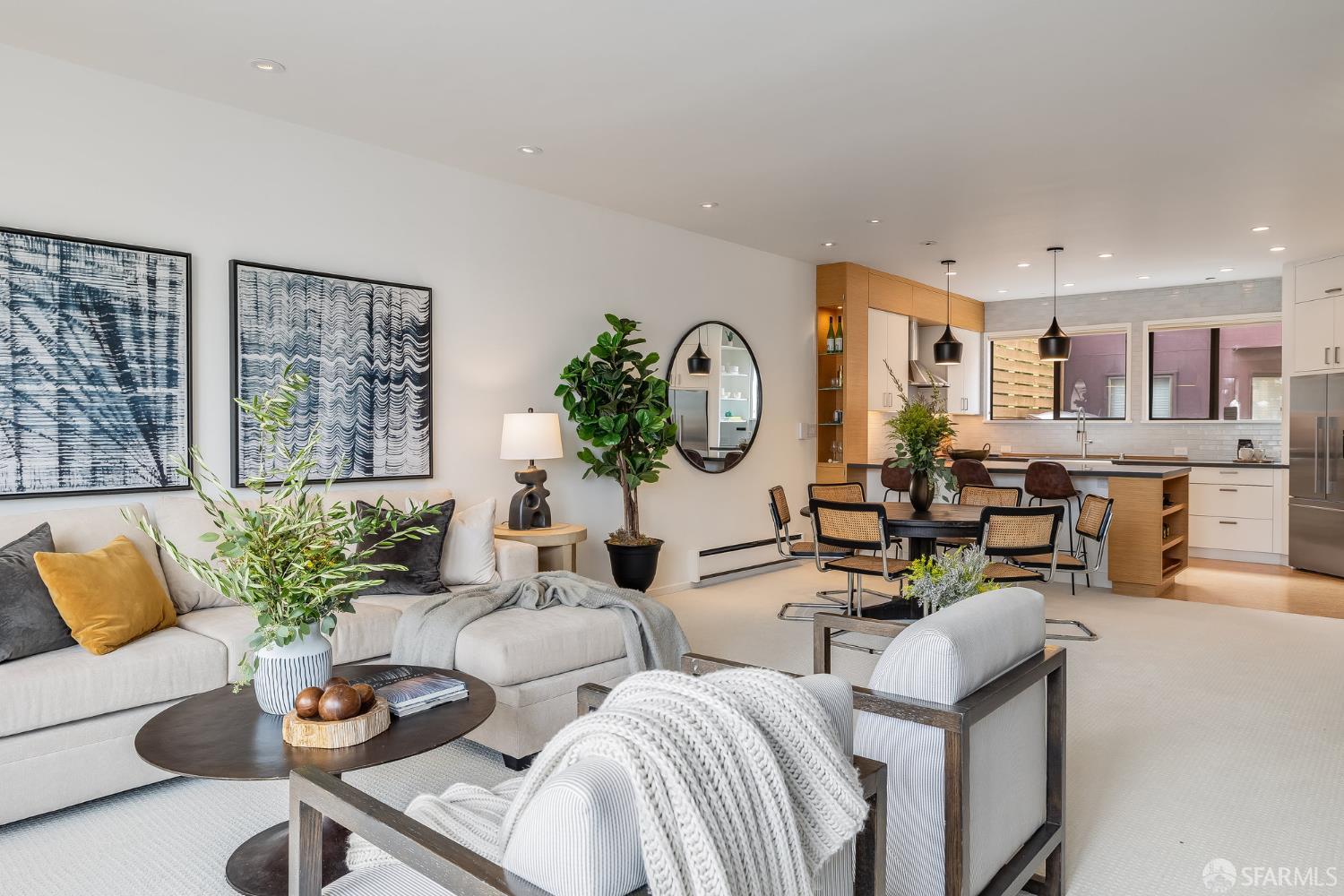 370 Church Street, Unit G San Francisco, CA 94114 - Photo 14 of 65 a living room with fireplace furniture and a large window
