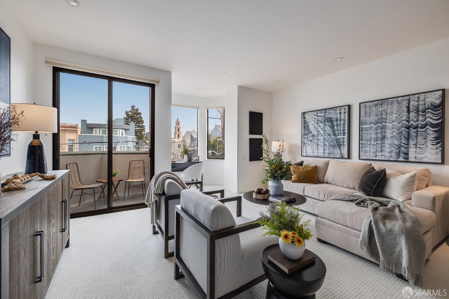 370 Church Street, Unit G San Francisco, CA 94114 - Photo 7 of 65 a living room with furniture and a floor to ceiling window
