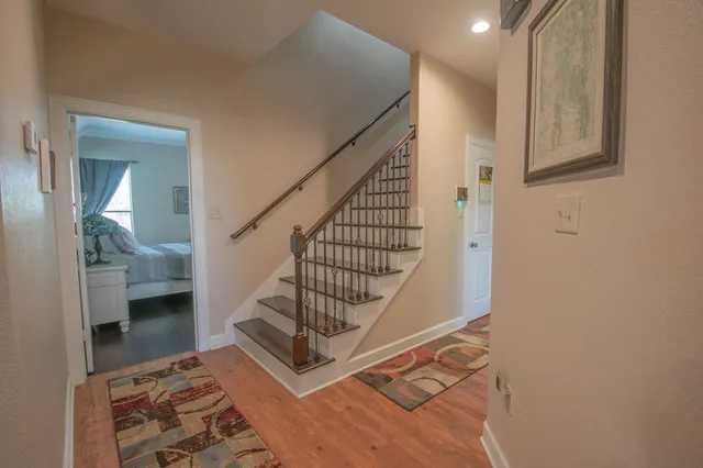 a bathroom with a bathtub and a sink