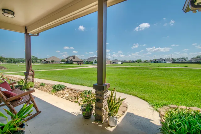 a view of a park with a big yard