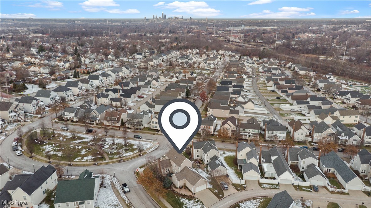 4461 Sexton Road Cleveland, OH 44105 - Photo 37 of 47 Aerial view of property and surrounding area featuring nearby suburban area