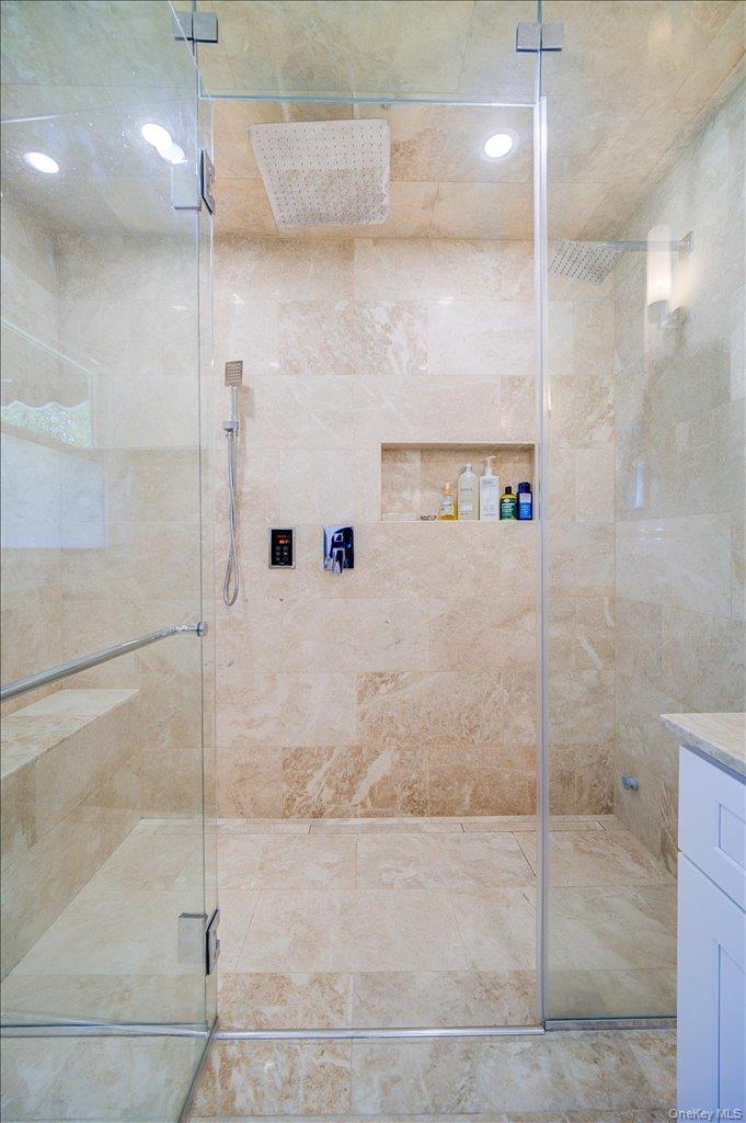 78 Schultz Hill Road Staatsburg, NY 12580 - Photo 34 of 50 Bathroom featuring a stall shower and vanity