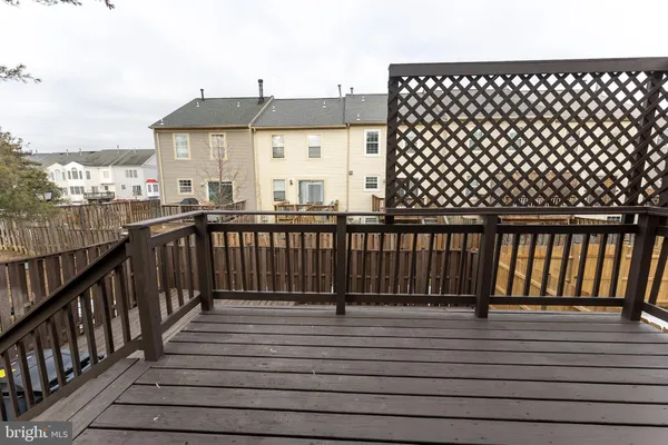 a view of deck with wooden floor