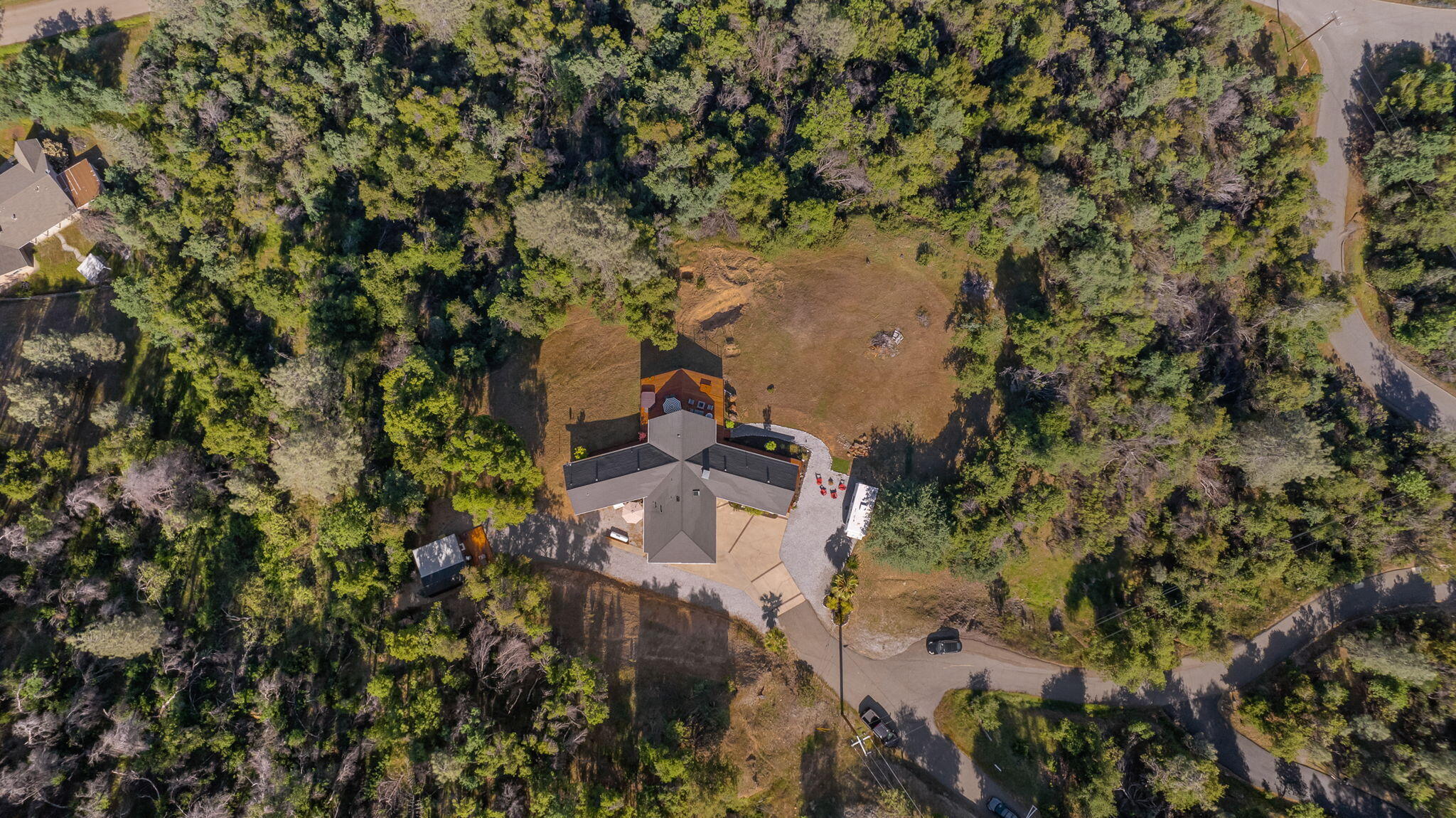 8454 Crown Way Redding, CA 96001 - Photo 41 of 44 an aerial view of a house with a yard