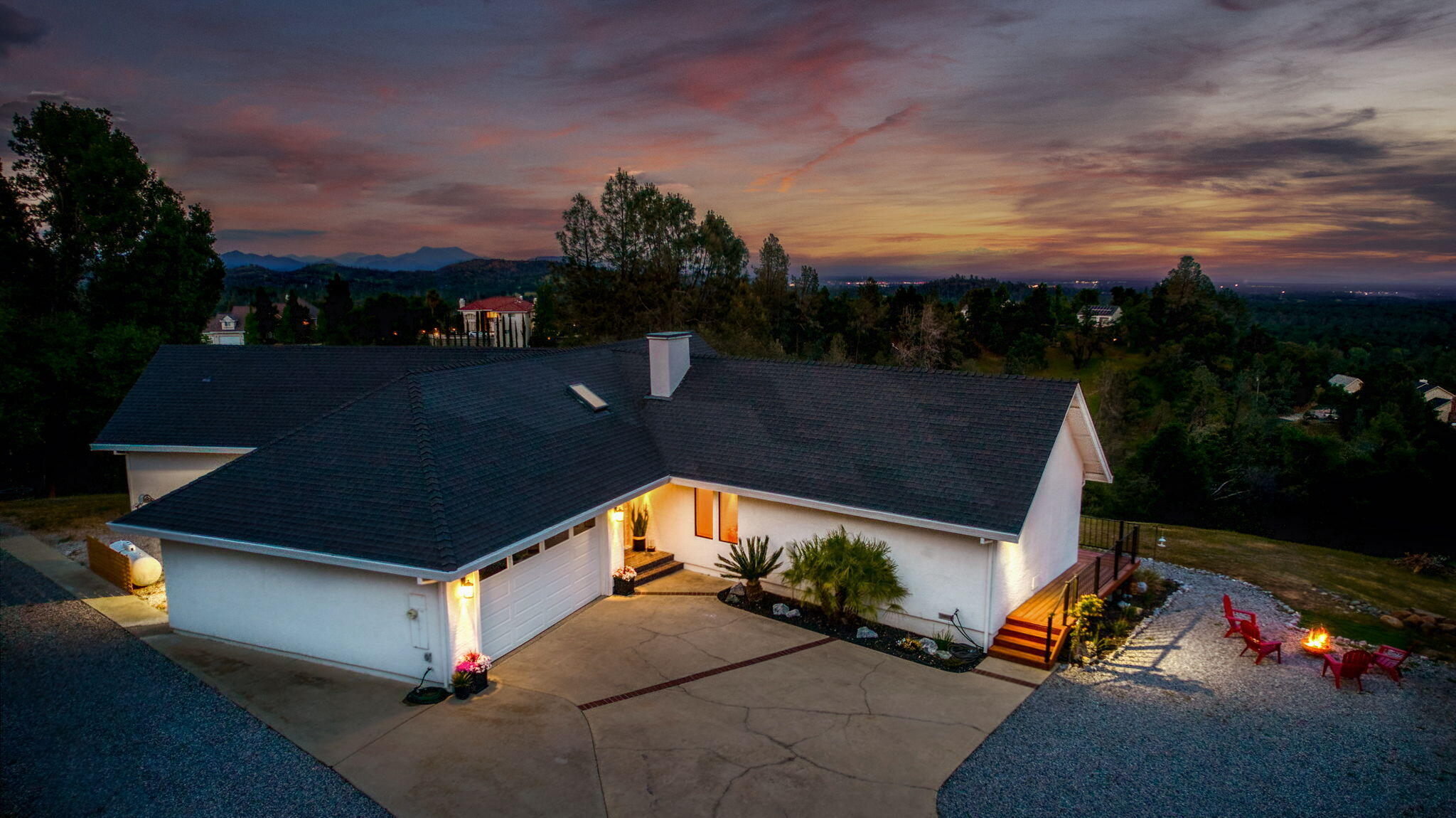 8454 Crown Way Redding, CA 96001 - Photo 44 of 44 a view of a house with yard and sitting area