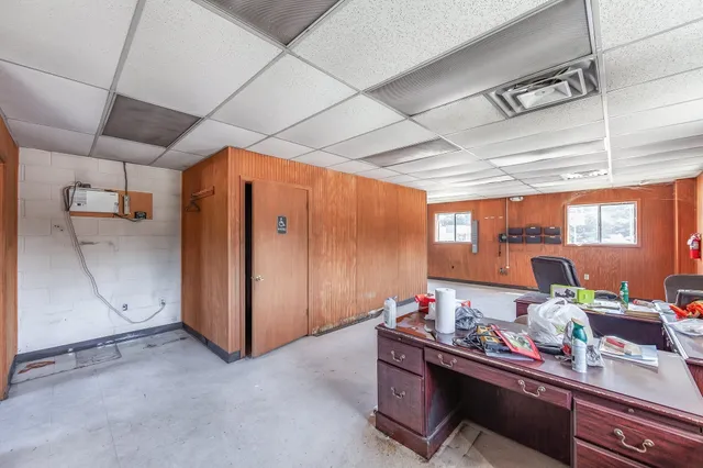 a room with storage and utility