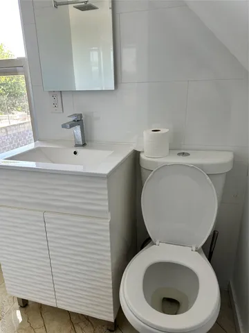 a white toilet sitting next to a bathroom sink