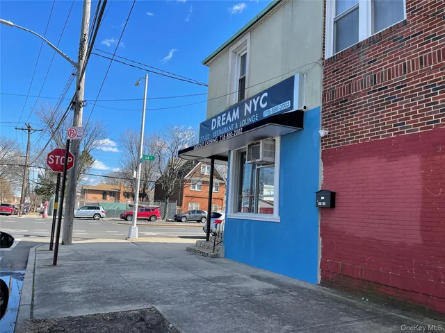 a car parked in front of a building