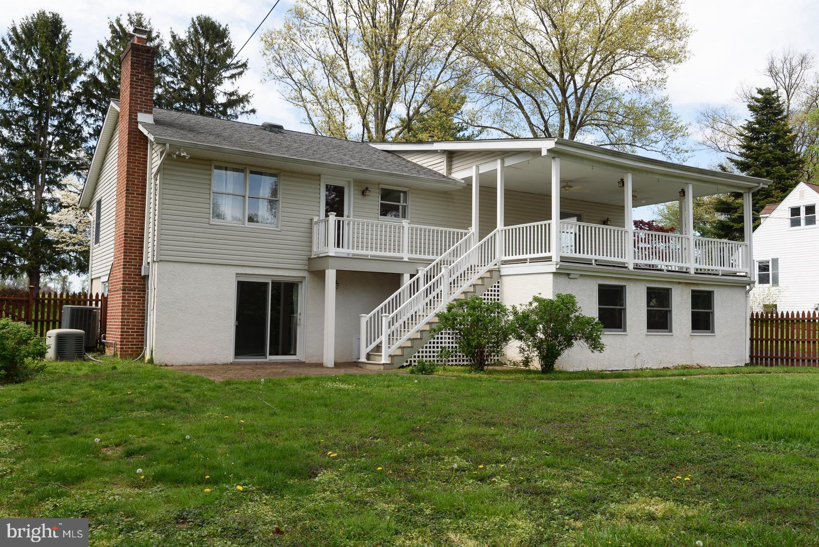 3391 Buck Road Huntingdon Valley, PA 19006 - Photo 7 of 42 Back Yard View of House