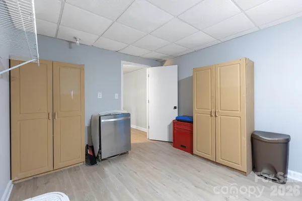 a room with storage and utility