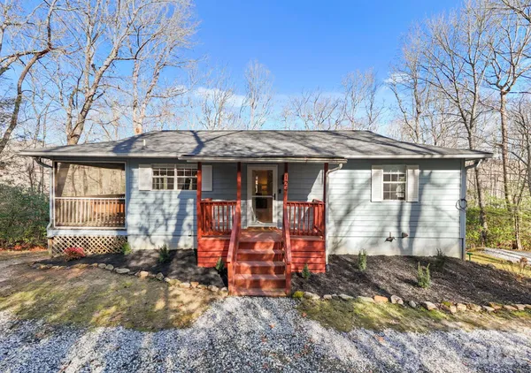 a front view of a house with porch