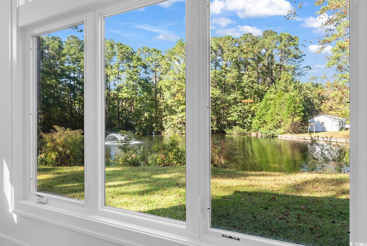 1028 Colette Court Conway, SC 29526 - Photo 18 of 39 Doorway with a water view and view of wooded area