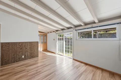 wooden floor in an empty room