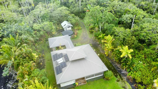 a view of an outdoor space and a fire pit