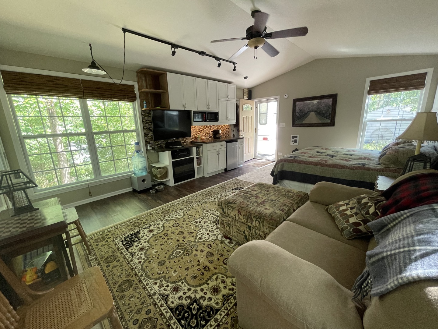 27-58 Woodhaven Lakes Sublette, IL 61367 - Photo 9 of 12 a living room with furniture and a flat screen tv