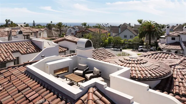 a view of a terrace with sitting area
