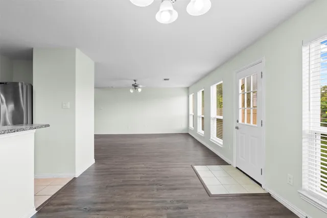 a view of livingroom with hardwood floor and window