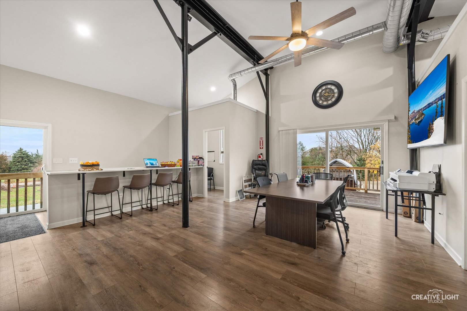 3711 West Algonquin Road Algonquin, IL 60102 - Photo 15 of 21 a living room with fireplace furniture and a wooden floor