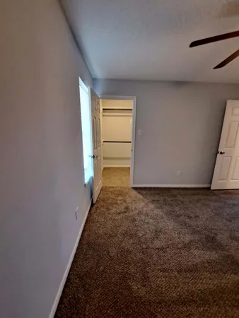 a view of a room with an empty space