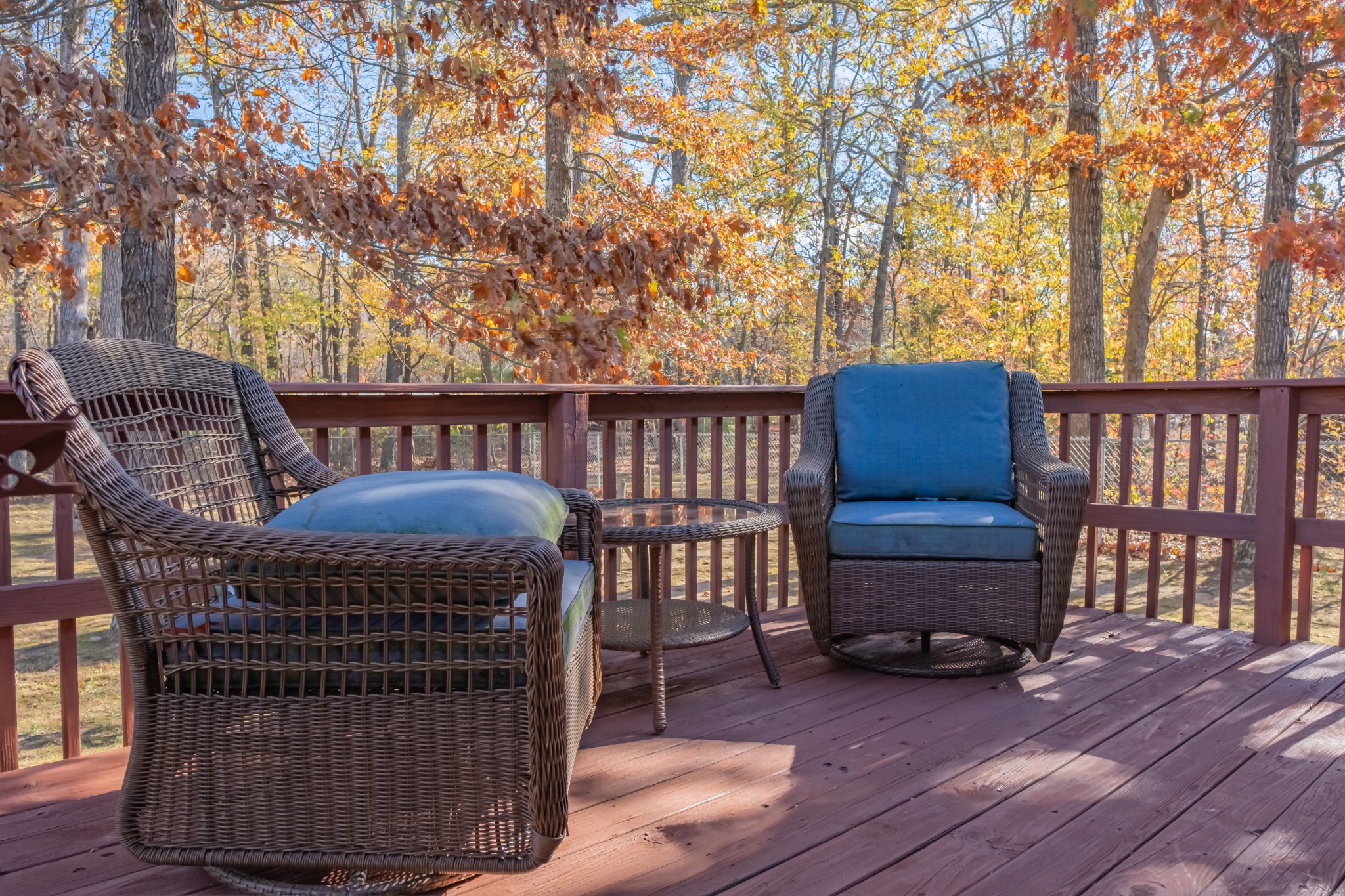 353 Oak Hollow Road Manchester, TN 37355 - Photo 8 of 32 a view of a two chairs in the deck