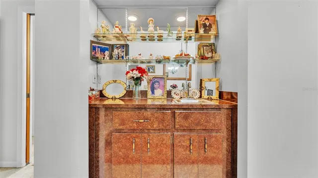 a room with storage and utility