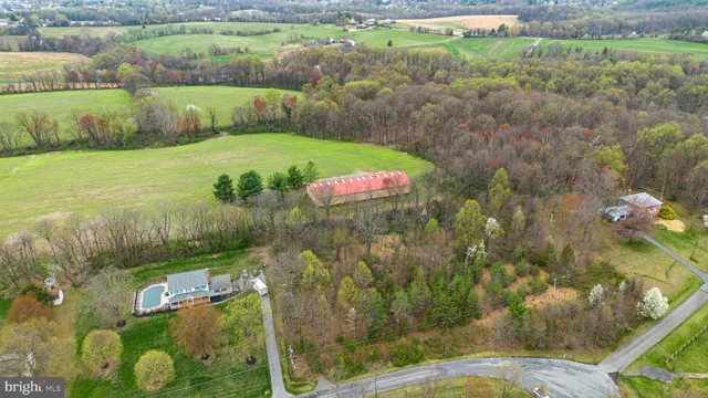 a view of swimming pool with a yard