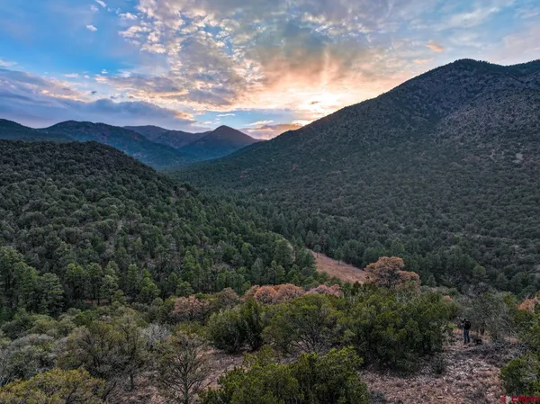 a view of mountain view with lots of trees