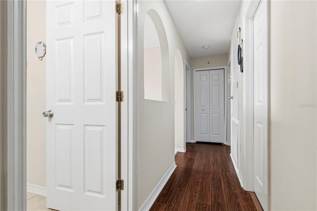 2881 Southwest 142nd Lane Ocala, FL 34473 - Photo 28 of 60 a view of a hallway with wooden floor