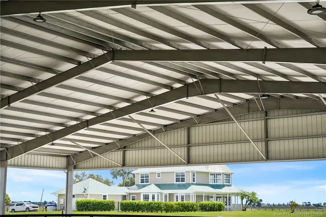 a view of a backyard with a porch